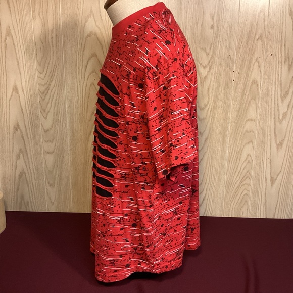 King Maker multi color distressed T-shirt mens  large - Picture 4 of 7